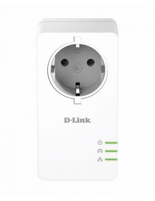 Powerline d-link kit adaptor powerline 1000mbs homeplug av2 passthrough qos D-link - 1