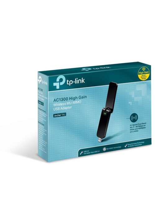 Adaptor wireless tp-link ac1300 dual-band 867/400mbpsusb3.0realtek 2t2r wps Tp-link - 1