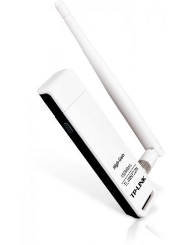 Adaptor wireless tp-link n150 high gain usb2.0 antena detasabila 4dbi