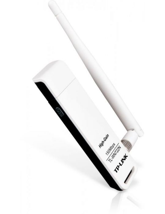 Adaptor wireless tp-link n150 high gain usb2.0 antena detasabila 4dbi Tp-link - 1