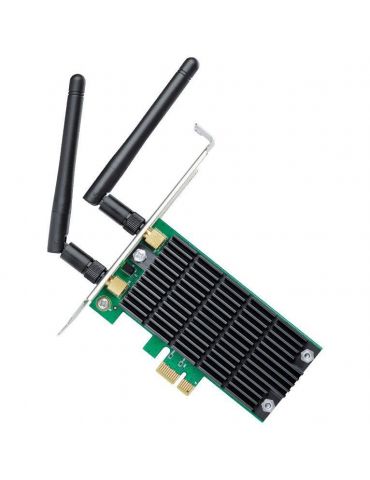 Adaptor wireless tp-link ac1200 dual-band 867/300mbpspci-e 2 antene detasabile standarde