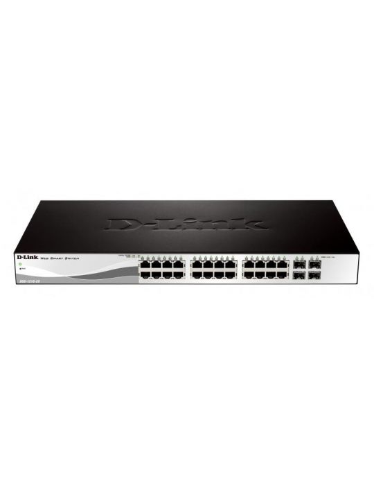 Switch d-link dgs-1210-28 24 porturi gigabit 4 porturi sfp capacity D-link - 1