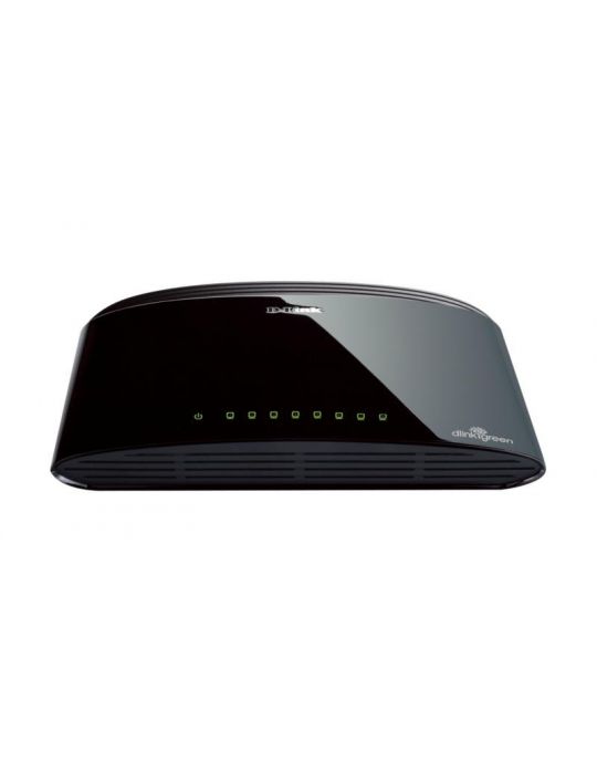 Switch d-link des-1008d 8 porturi 10/100mbps desktop fara management plastic D-link - 1