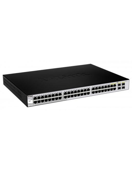 Switch d-link dgs-1210-48 44 porturi gigabit 4 porturi combo1000baset/sfp capacity D-link - 1