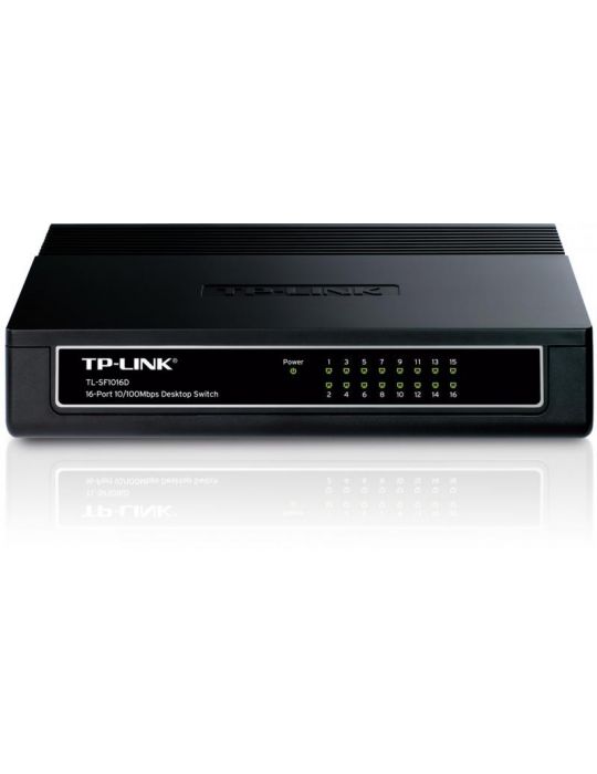 Switch tp-link tl-sf1016d 16 porturi 10/100mbps desktop plastic Tp-link - 1