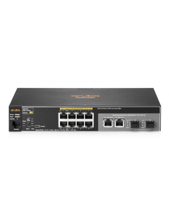Hpe switch 2530 8 porturi gigabit 2 porturi dual-personality rackabilstackabil Aruba networks - 1