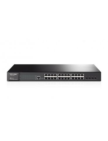 Switch tp-link t2600g-28ts(tl-sg3424) jetstream 24-port gigabit l2managed switch with 4