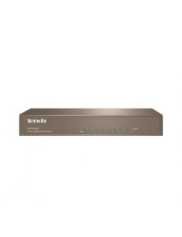 Tenda 8-port gigabit desktop switch teg1008d 11.9mpps backbound bandwidth: 16gbps/