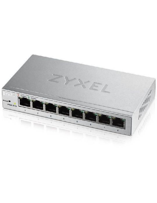 Zyxel gs1200-8 8-port gbe web smart metal switch fanless Zyxel - 1