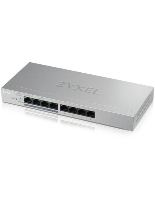 Zyxel gs1200-8hp 8-port gbe websmart metal switch 4x poe+ 802.3at Zyxel - 1