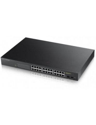 Zyxel gs1900-24 24-port gbe smart managed switch with 2xsfp gbe