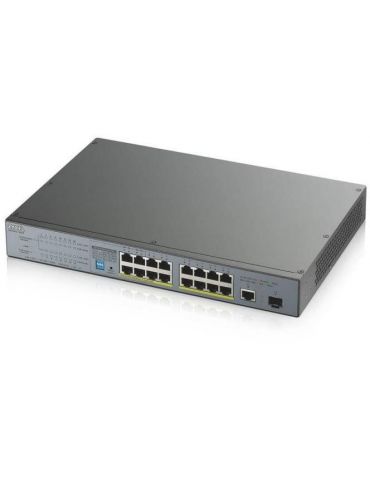 Zyxel gs1300-18hp-eu0101f 18-port switch 17x 100/1000 mbps (16x poe) 802.3at
