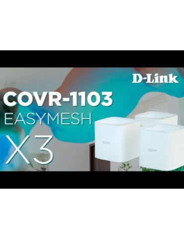 D-link ac1200 whole home wi-fi system (3 pack) covr-c1103 mu-mimo