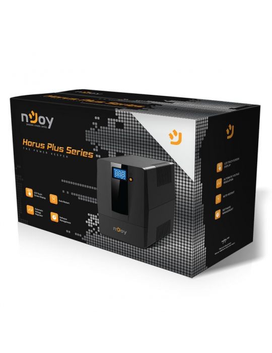 Ups njoy horus plus 1000 1000va/600w afisaj lcd cu ecran Njoy - 1