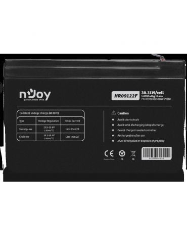 Acumulator njoy 12v 38.31w/cell  battery model hr09122f voltage 12v power