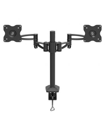 Barkan dual monitor desk mount black 5 movement -vertical adjustment