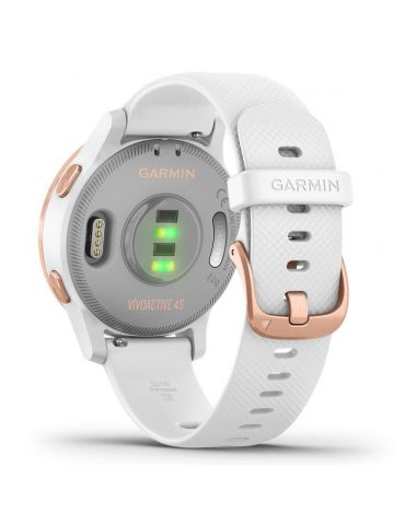 Smart watch garmin vivoactive 4s white/rose gold seu smart notifications