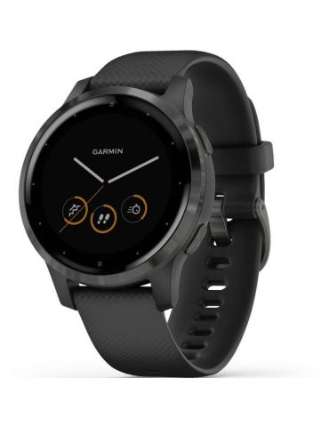 Smartwatch garmin vivoactive 4s black/slate silicone gps smart notifications bluetooth