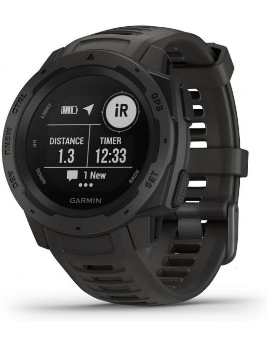 Gps watch garmin iinstinct graphite -ceas inteligent garmin instinct graphite Garmin - 1