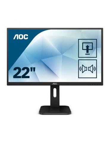 Monitor 21.5" AOC 22P1D, FHD 1920*1080, 60 Hz, WLED, TN, 16:9, 2 ms, 250 cd/mp, 1000:1/ 50M:1