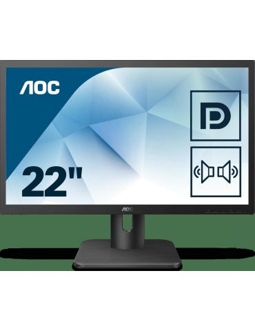 Monitor 21.5" AOC 22E1Q, FHD 1920*1080, 60 Hz, WLED, VA, 16:9, 5 ms, 250 cd/mp, 3000:1/ 20M:1