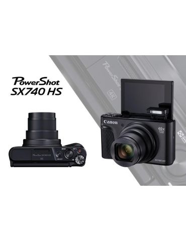 Camera foto canon powershot sx740hs bk 20.3 mp senzor cmos