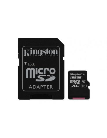 Micro secure digital card kingston sdxc 128gb clasa 10 r/w
