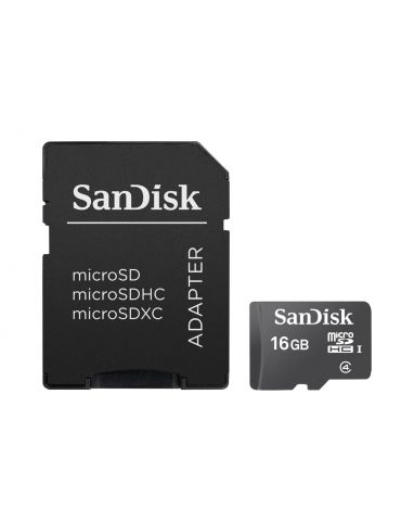 Micro secure digital card sandisk 16gb include adaptor (pentru adaptor)