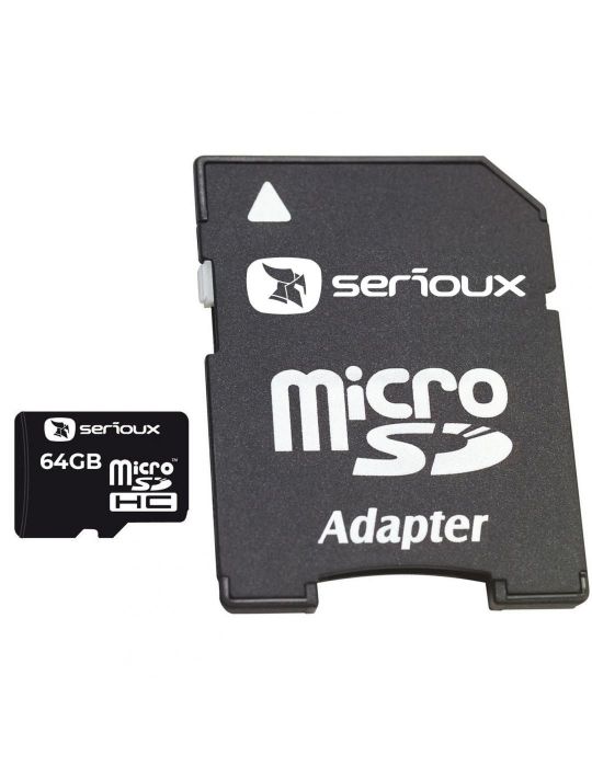 Micro secure digital card serioux 64gb uhs-i sftf64ac10 clasa 10 Serioux - 1