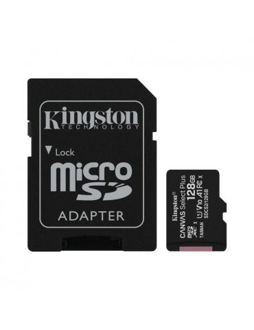 Microsd kingston 128gb select plus clasa 10 uhs-i performance r: