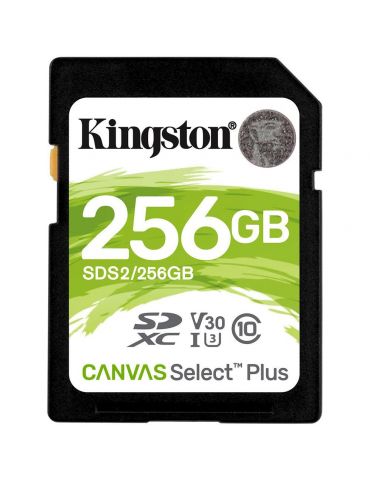 Sd card kingston 256gb canvas select plus clasa 10 uhs-i