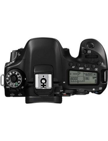 Camera foto canon eos-80d body wifi black 24mp cmos3 tft