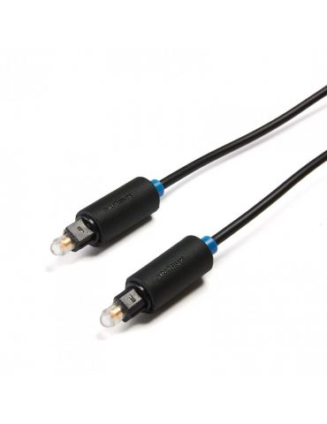 Cablu audio optic serioux  conectori toslink tata-tata 1m negru