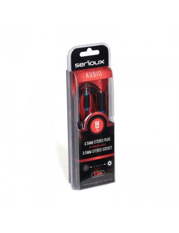 Cablu prelungitor audio serioux jack stereo 3.5mm tata - jack