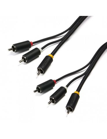 Cablu audio-video serioux 3 porturi rca tata - 3 porturi