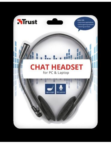 Casti cu microfon trust action chat headset  specifications general total