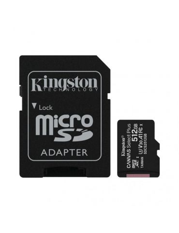 Microsd kingston 512gb canvas select plus clasa 10 uhs-i performance