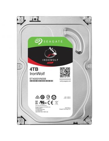 Hdd intern seagate 3.5 4tb ironwolf sata3  5900rpm 64mb