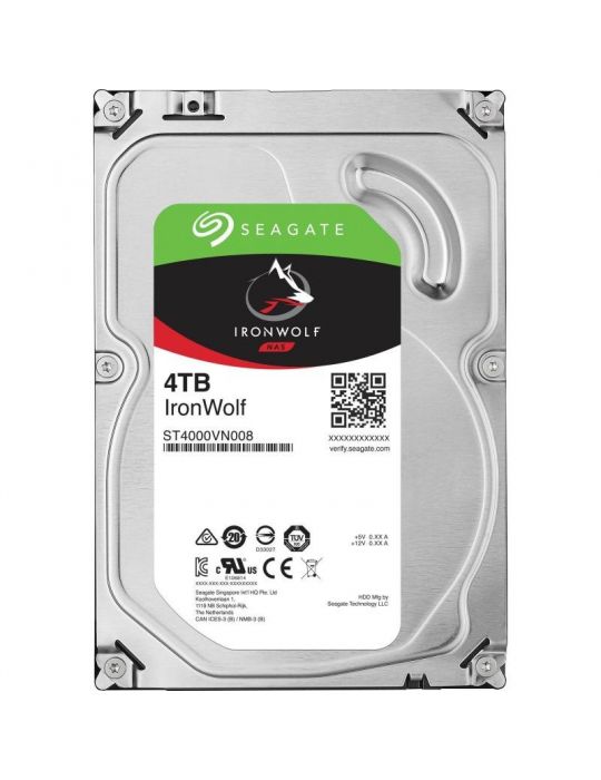 Hdd intern seagate 3.5 4tb ironwolf sata3  5900rpm 64mb Seagate - 1