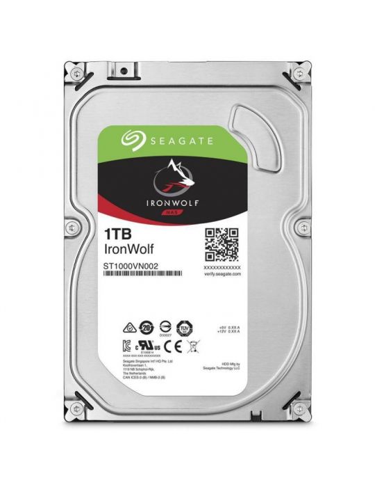 Hdd intern seagate 3.5 1tb ironwolf sata3 5200rpm 64mb Seagate - 1