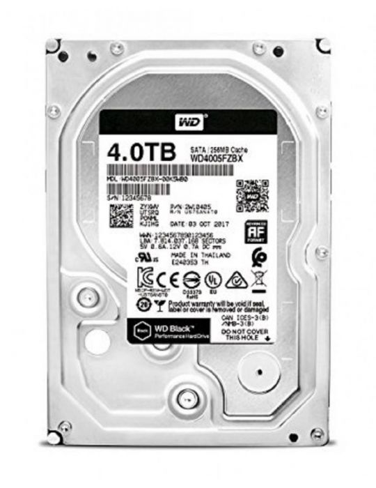 Hdd intern wd 3.5 4tb black sata3 7200rpm 256mb Wd - 1