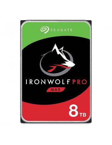Hdd intern seagate 3.5 8tb ironwolf pro sata 6gb/s 7200rpm