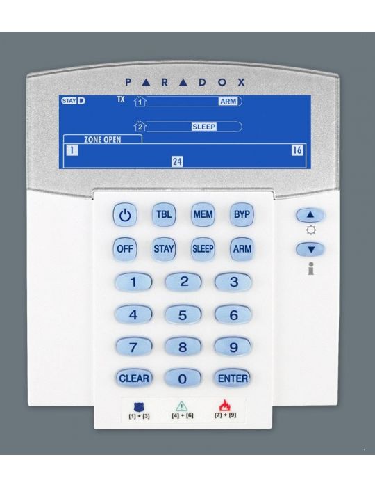 Tastatură paradox k37 lcd cu pictograme( icoane)- radio compatibilitate: sp Paradox - 1