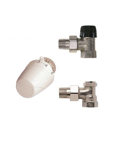 Set robinet honeywell vtl320ea15 format din: robinet termostatabil 1/2 cap