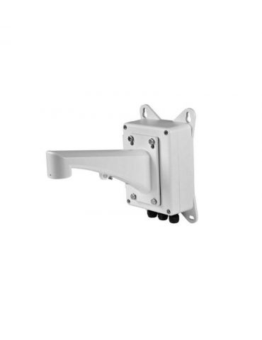 Hikvision wall mount bracket with junction box ds-1601zj-box white aluminum