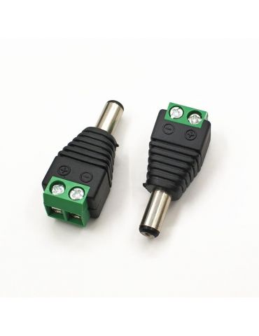 Conector de alimentare (tata) 12v cu surub 5.5*2.1mm ln-ct01g pachet