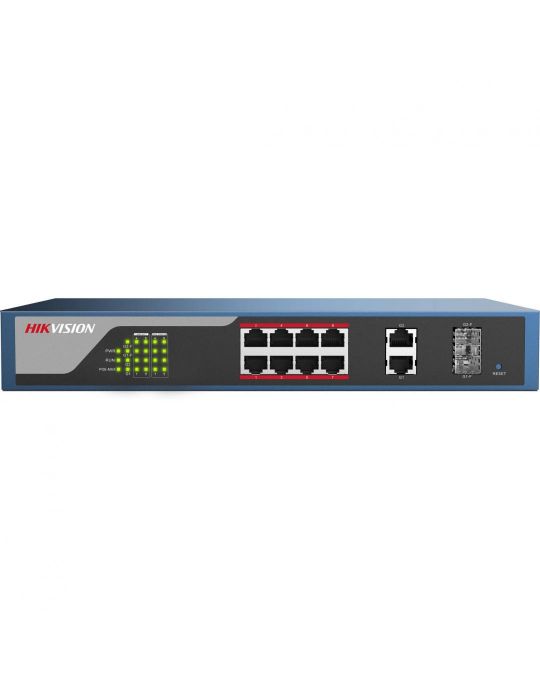 Switch poe hikvision 8 porturi cu web management ds-3e1310p-e l2 Hikvision - 1
