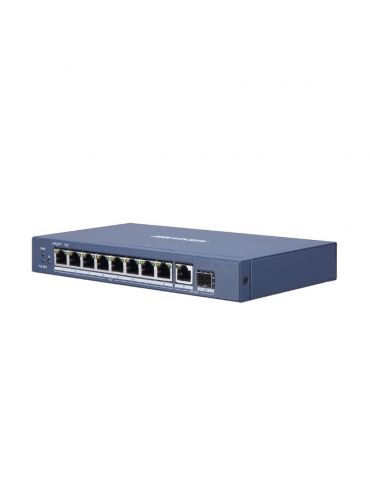 Switch 8 porturi poe gigabit hikvision ds-3e0510p-e l2 unmanaged 8