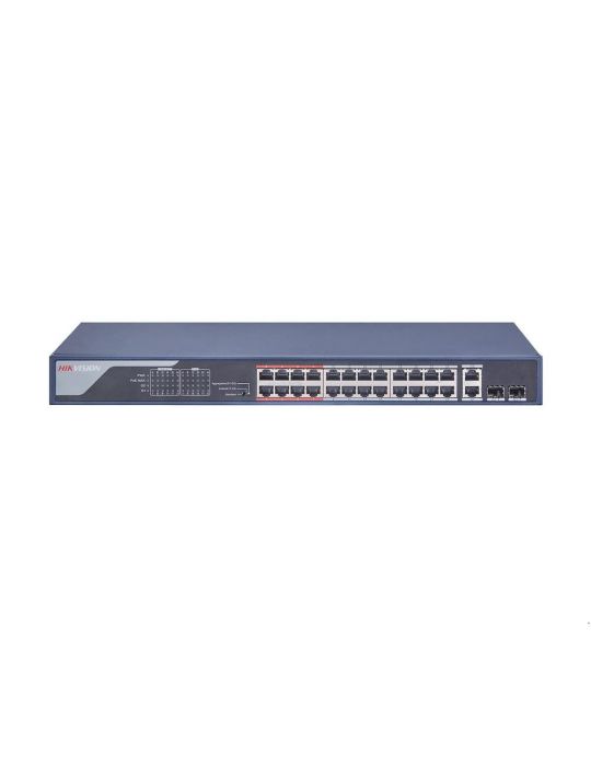 Switch poe 24 porturi hikvision ds-3e0326p-e(b) fara management l2 unmanaged Hikvision - 1