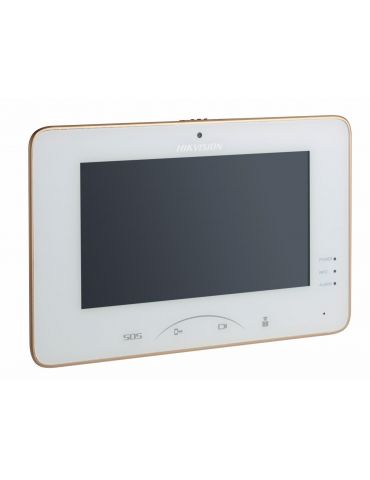Monitor videointerfon color hikvision ds-kh8301-wt 0.3mp7touch-screenindoor station mechanical switch 7-inch